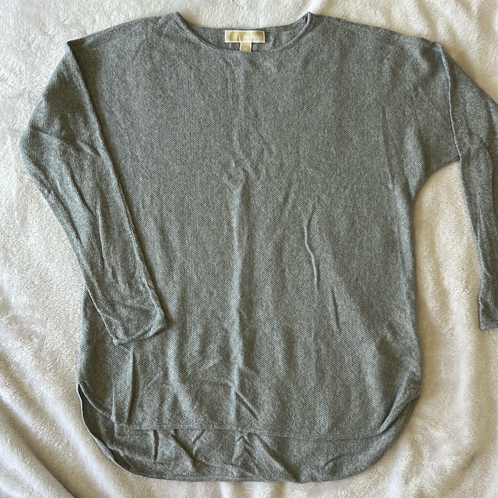 MICHAEL KORS Lightweight Knit Sweater | Gray size M